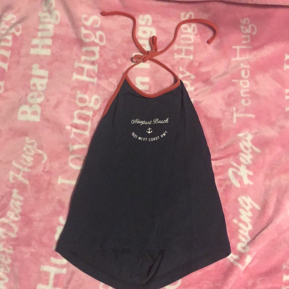 Sexy Tank Top With Open Back & Tie Around Neck - Picture 2 of 8